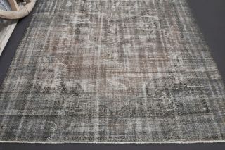 Distressed Oushak Area Rug - Thumbnail