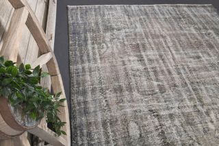 Distressed Oushak Area Rug - Thumbnail