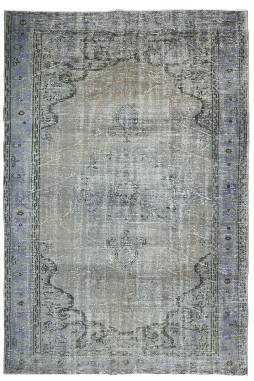 Muted Vintage Area Anatolian Rug