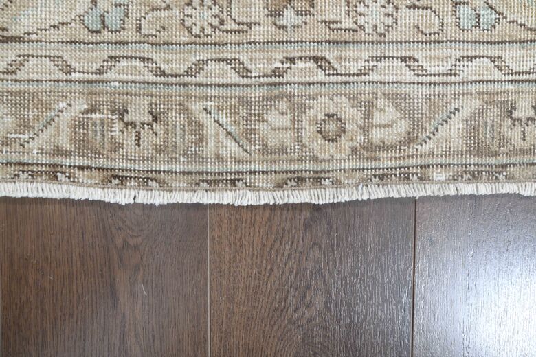 Vintage Hand-Knotted 10x12 Brown Persian Rug