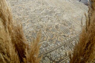 Vintage Hand-Knotted 10x12 Orange Persian Rug - Thumbnail