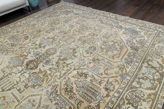 Vintage Hand-Knotted 10x12 Orange Persian Rug - Thumbnail