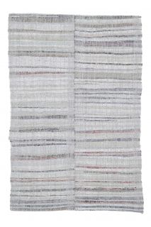 Vintage Striped Kilim Area Rug - Thumbnail