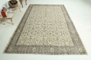 Vintage Beige Large Area Rug - Thumbnail