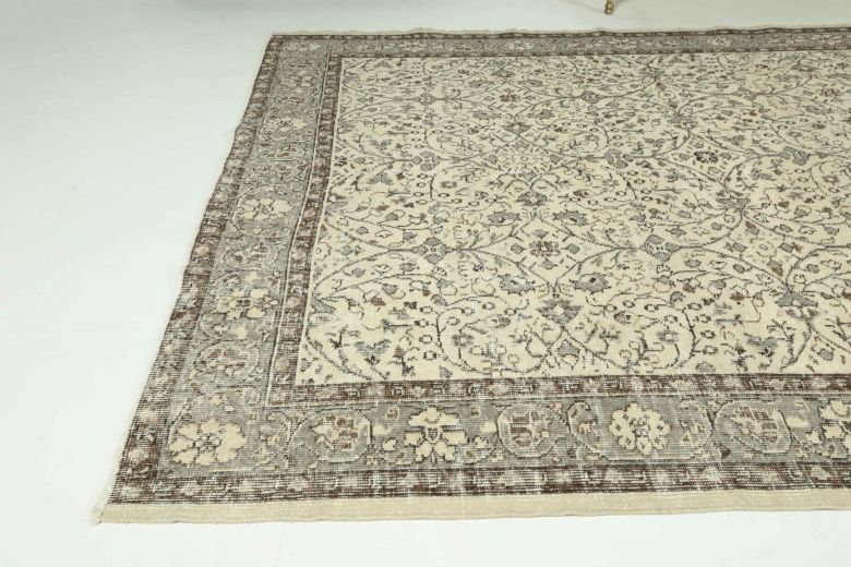 Vintage Beige Large Area Rug