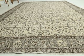 Vintage Beige Large Area Rug - Thumbnail