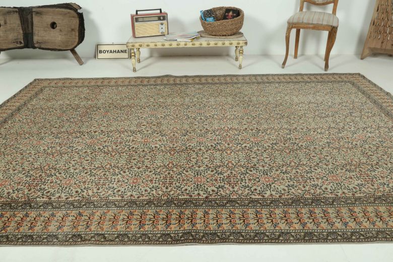 Vintage Oriental Large Area Rug