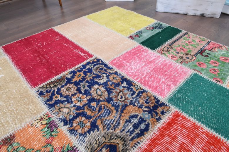 Vintage Patchwork Area Rug