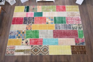 Vintage Patchwork Area Rug - Thumbnail