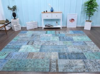 Vintage Patchwork Area Rug - Thumbnail