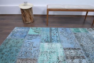 Vintage Patchwork Area Rug - Thumbnail