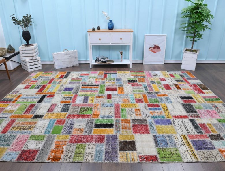 Vintage Patchwork Large Area Rug