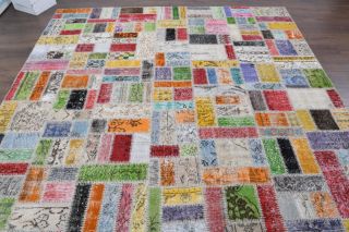 Vintage Patchwork Large Area Rug - Thumbnail