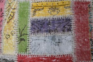 Vintage Patchwork Large Area Rug - Thumbnail