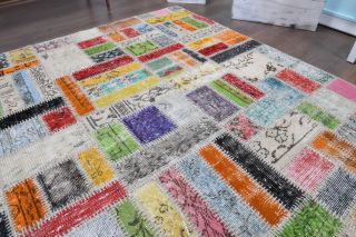 Vintage Patchwork Large Area Rug - Thumbnail