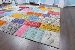 Vintage Patchwork Large Area Rug - Thumbnail