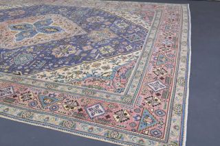 Heriz Style Vintage Large Area Rug - Thumbnail