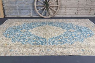 Persian Vintage Large Area Rug - Thumbnail