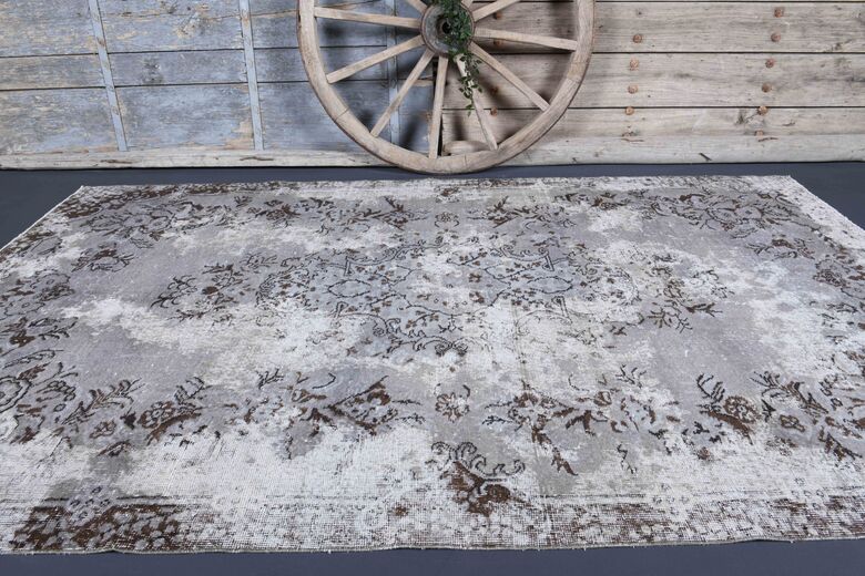 Distressed Vintage Area Rug