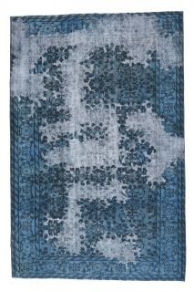 Vintage Distressed Blue Rug - Thumbnail