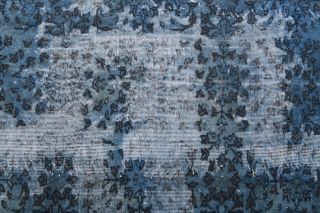 Vintage Distressed Blue Rug - Thumbnail