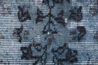 Vintage Distressed Blue Rug - Thumbnail