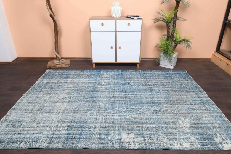 Blue Vintage Area Rug