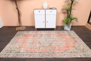 Vintage Orange Area Rug - Thumbnail