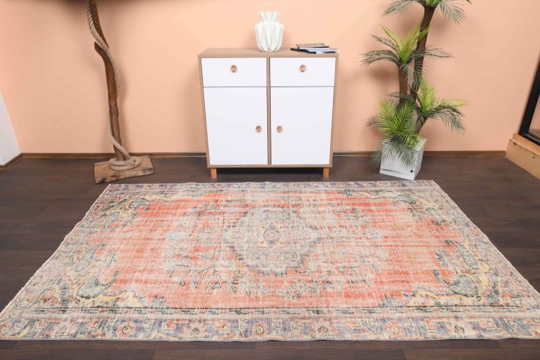 Vintage Orange Area Rug