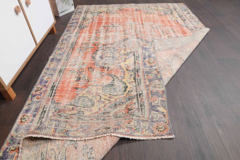 Vintage Orange Area Rug