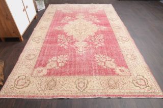 Turkish Oushak Vintage Area Rug - Thumbnail