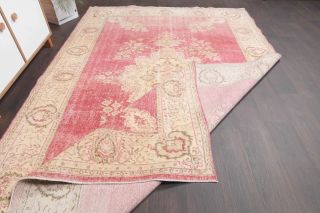 Turkish Oushak Vintage Area Rug - Thumbnail