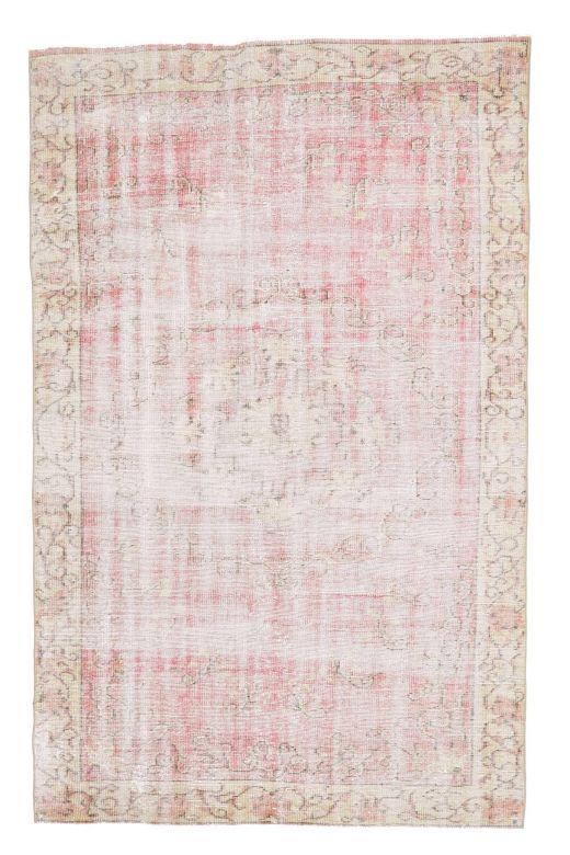 Bright Pink Vintage Area Rug