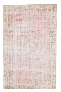 Bright Pink Vintage Anatolian Area Rug - Thumbnail