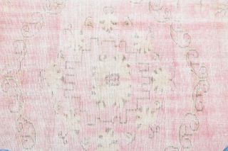 Bright Pink Vintage Anatolian Area Rug - Thumbnail