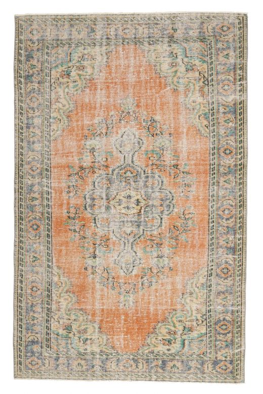 Vintage Orange Area Rug