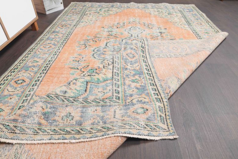 Vintage Orange Area Rug