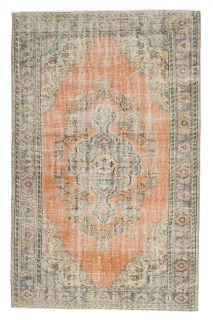 Vintage Anatolian Orange Area Rug - Thumbnail