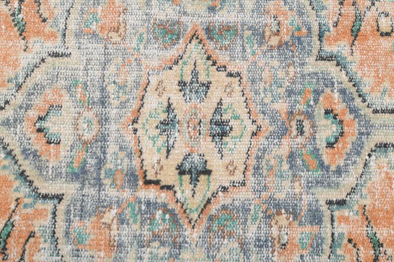 Vintage Anatolian Orange Area Rug