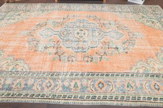 Vintage Anatolian Orange Area Rug - Thumbnail