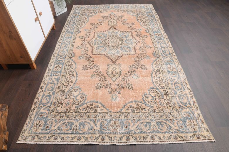 Vintage Anatolian Oriental Area Rug