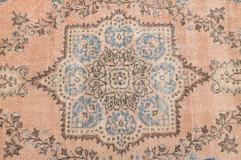 Vintage Anatolian Oriental Area Rug