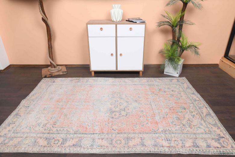 Faded Pink Anatolian Vintage Area Rug