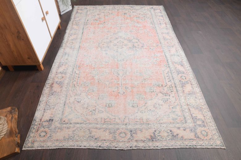 Faded Pink Anatolian Vintage Area Rug