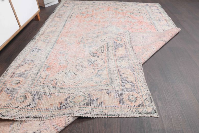 Faded Pink Anatolian Vintage Area Rug