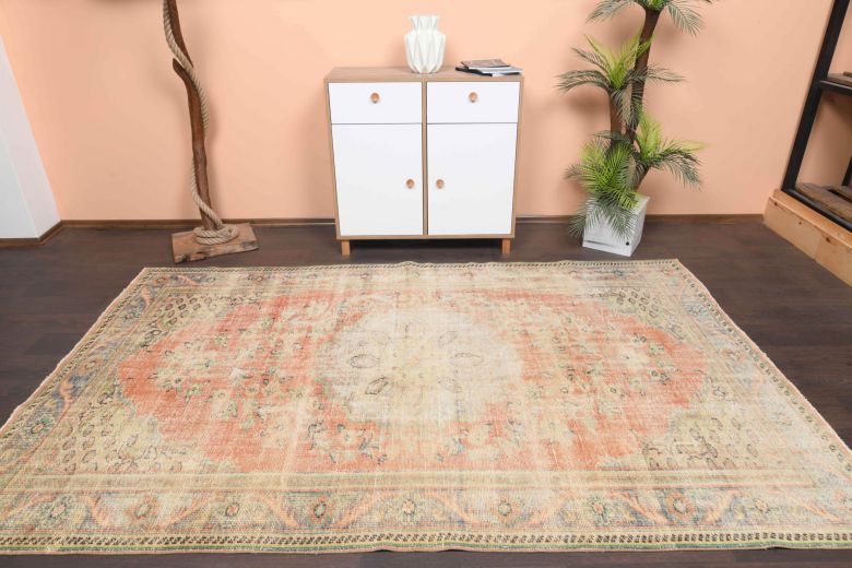 Vintage Oriental Area Anatolian Rug