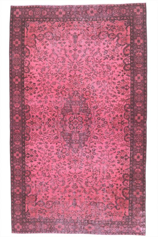 Vintage Pink Overdyed Area Rug