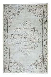 Vintage Gray Oriental Area Rug - Thumbnail