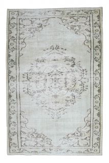 Vintage Gray Oriental Area Anatolian Rug - Thumbnail