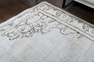 Vintage Gray Oriental Area Anatolian Rug - Thumbnail
